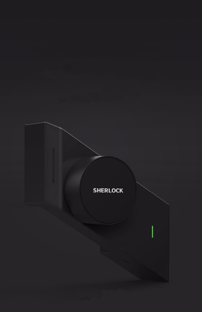 Digitalt Smartlås Touch App Sherlock Vänsterhängd Svart